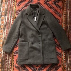 Madewell Dark Gray Wool Coat